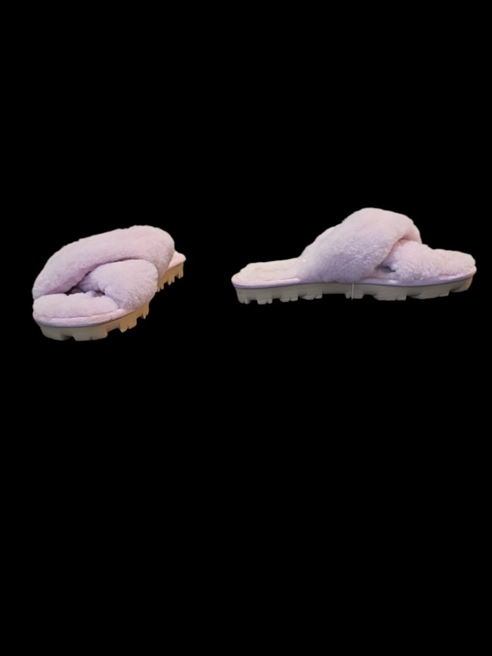UGG Size 6 Light Purple Wool Slippers No Box So Warm! Fluffy!